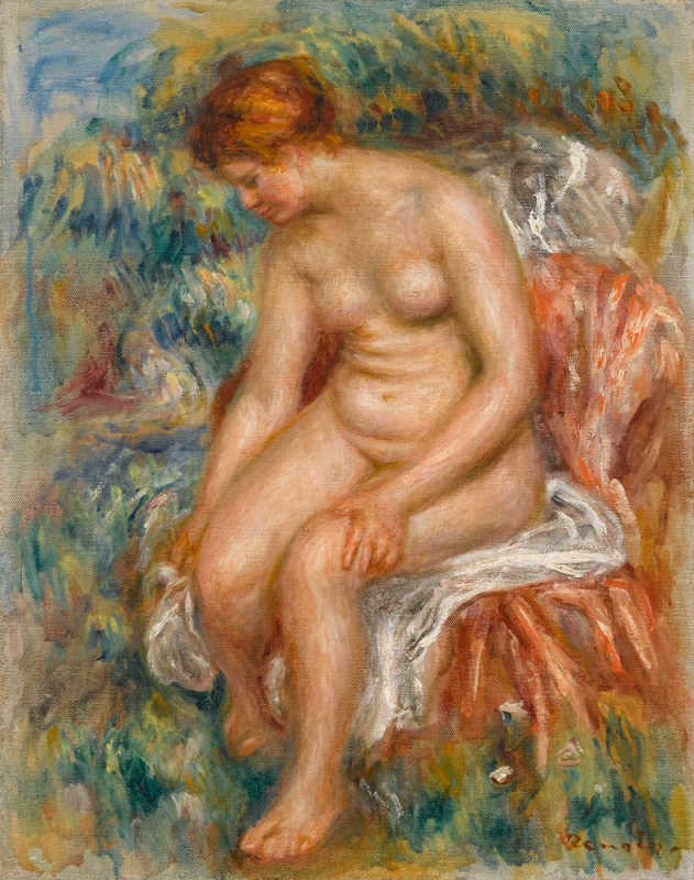 Bather Drying her Leg